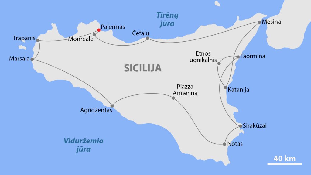 Pažintinė kelionė – Po Sicilijos Saule
